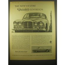 1966 Daimler Sovereign Car Ad - The new 4.2 Litre Daimler Sovereign