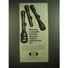 1975 Leupold Scops Ad - Discover a variable with the sharpest, flattest sight