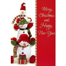 Merry Christmas & Happy New Year - Christmas Greeting Card - 20832