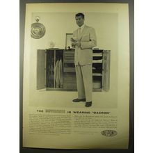 1954 Du Pont Dacron Suit Ad - The difference in wearing Dacron