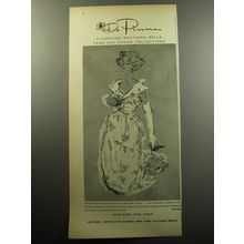1957 De Pinna Advertisement - Dress by Helge - Flowering southern belle