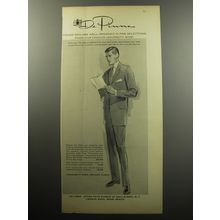 1957 De Pinna Suits Advertisement - Young men are well-groomed