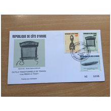 Côte d'Ivoire 1997 FDC Métiers à tisser Weberei Tissage Mi. 1183 - 1185
