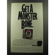 1992 Kemco Dr. Franken Game Boy Video Game Advertisement - Get a monster bone