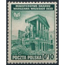 Ruins: 10gr - Poland Exile Government 1941 - MNH - MiNr 361