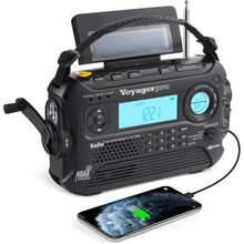 Kaito Voyager Pro KA600 Digital Solar Dynamo Hand Crank AM/FM/LW/SW & NOAA Weath
