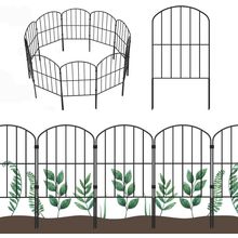 OUSHENG Decorative Garden Fence Fencing 10 Panels, 10Ft (L) X 24In (H) Rustproof