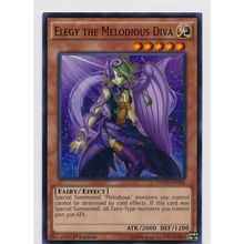 YuGiOh The New Challengers NECH-EN006 Elegy The Melodious Diva 1st Edition