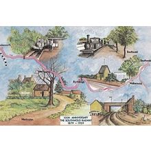 Southwold Railway Centenary Wenhaston Halesworth Postcard