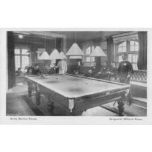 Sergeants Billiard Room Army Service Corps Gale & Polden Military Postcard