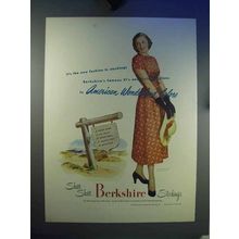 1948 Berkshire Stockings Ad, American Wonderland Colors