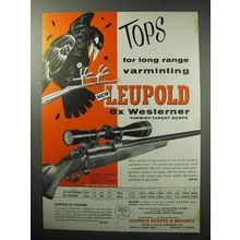 1955 Leupold 8x Westerner Scope Ad - Tops Long Range