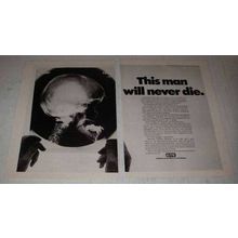 1972 GTE Ad - This Man Will Never Die