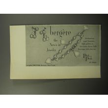 1951 Peck and Peck Ad - Bergere In-The-Cards Charm bracelet and Earrings