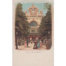 Paris Theatre Marigny Posted In 1900 Earliiest Ever Card Antique French Postcard
