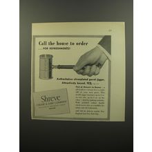1953 Shreve Crump & Low Gavel Jigger Advertisement - Call the house to order