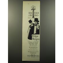 1953 Waldorf Astoria Hotel Empire Room Ad - Edgar Bergen voice illusionist