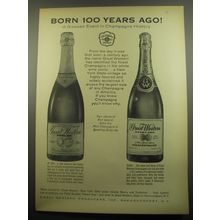 1959 Great Western Champagne Advertisement - Born 100 Years ago!