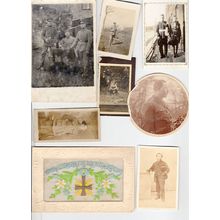 Military WW1 Ephemera Silk Postcard Soldier Portraits Army Photo s etc
