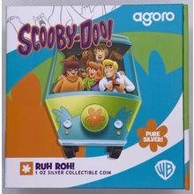 1 Oz 2024 Agoro Silver Collectible Warner Bros Scooby Doo Ruh Roh Mintage 1000
