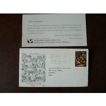 1967 GB Christmas 3d stamp Philart FDC Bethlehem slogan FDI Fenfluramine SG756