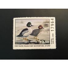ICOLLECTZONE US 1989 Maine ME6 Single Duck Stamp VF NH