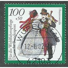 GER 1994 100pf+ 50 'NATIONAL COSTUMES- HOYERSWERDA' FINE USED (EBID47-604)