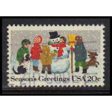 Used 2028 20c Snowman Fine W4580