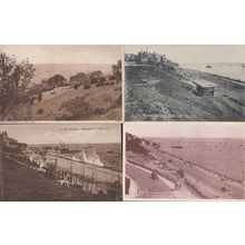 Westcliffe On Sea Essex A Stiff Breeze Promenade 4x Antique Postcard s