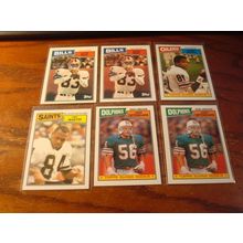 1987 Topps, 6-Cards, ANDRE REED HOF/MARTIN/GIVINS ++
