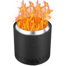 Smokeless Fire Pit Stove Bonfire 15.8 in Dia Wood Burning Stainless Steel