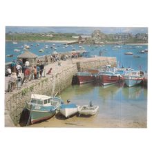 OLD QUAY, ST. MARY'S Isles of Scilly vintage unused postcard. =