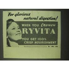 1939 Ryvita Crispbreads Ad - Glorious Digestion