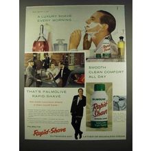 1959 Palmolive Rapid-Shave Shaving Cream Ad