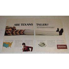 1966 Dickies Slacks Ad - Are Texans Taller?