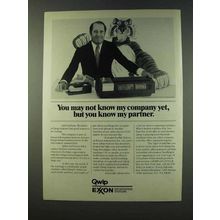 1979 Exxon Qwip Ad - You May Not Know My Company Yet