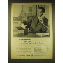 1960 Bell Telephone System Ad - Reach deeper into your prospect file