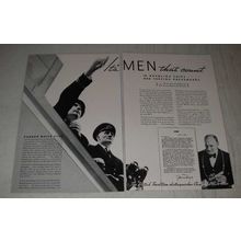 1935 Cunard White Star Ad - It's men that count