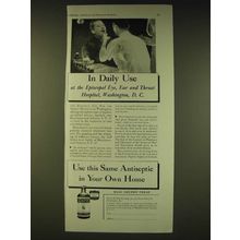 1933 Sharp & Dohme Hexylresorcinol Solution Ad - In daily use at the episcopal