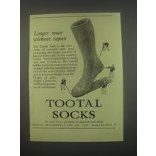 1949 Tootal Socks Ad - Longer wear without repair