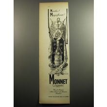 1951 Monnet Cognac Ad - Matchless! Magnificent