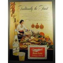1951 Miller High Life Beer Advertisement - Traditionally the Finest