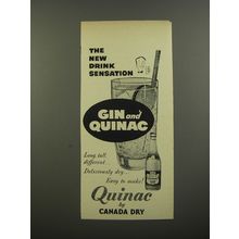 1953 Canada Dry Quinac Advertisement - The new drink sensation