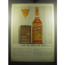 1957 Early Times Bourbon Ad - 1957 Grand National Champion