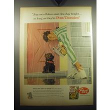 1957 Post Toasties Corn Flakes Cereal Ad - Any corn flakes start the day