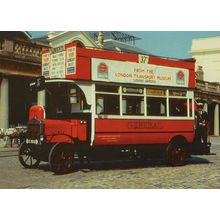 K Type Covent Garden Bus Tram after WW1 London Exhibit Postcard