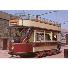 Tramcar No 106 1903 Built Bus Tram To Abbey Wood London Postcard
