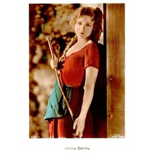 Vilma Banky Film Movie Actress Hand Coloured Tinted Real Photo Postcard