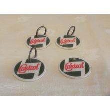 4 x Vintage Castrol Emblem Key Fobs