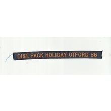 Scout Nametape UK - Dist. Pack Holiday Otford (Kent) 1986 (BY452)